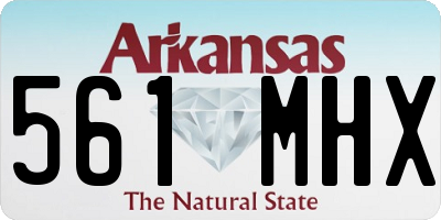AR license plate 561MHX