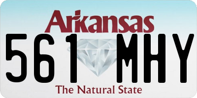 AR license plate 561MHY