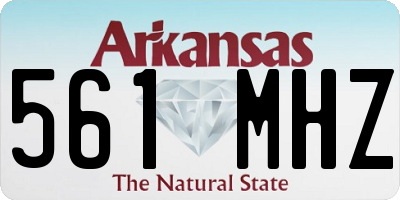 AR license plate 561MHZ