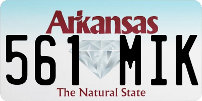 AR license plate 561MIK
