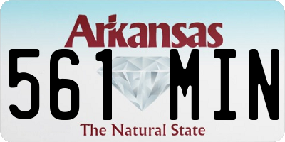 AR license plate 561MIN