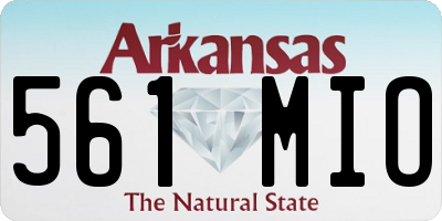 AR license plate 561MIO
