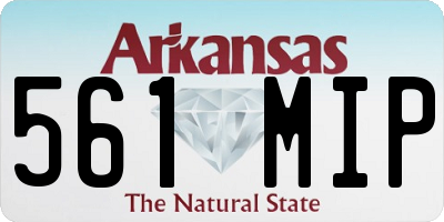 AR license plate 561MIP