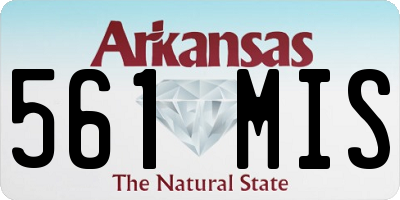 AR license plate 561MIS