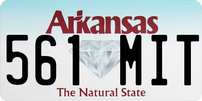AR license plate 561MIT