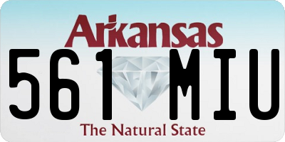 AR license plate 561MIU
