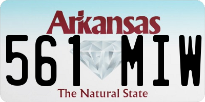 AR license plate 561MIW