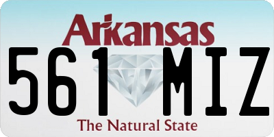 AR license plate 561MIZ