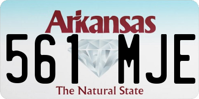 AR license plate 561MJE