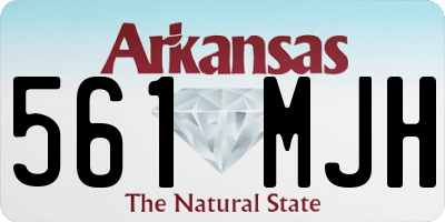 AR license plate 561MJH