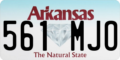AR license plate 561MJO