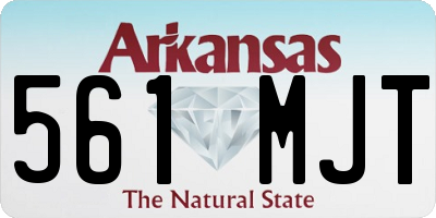 AR license plate 561MJT