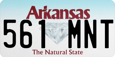 AR license plate 561MNT