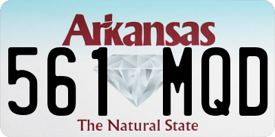 AR license plate 561MQD