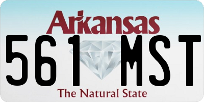 AR license plate 561MST