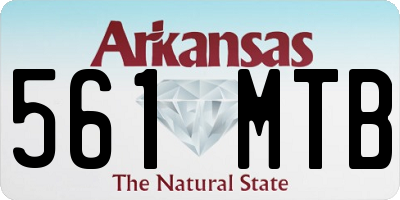 AR license plate 561MTB