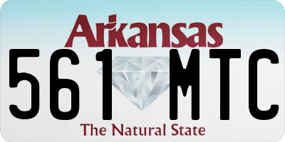 AR license plate 561MTC