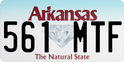 AR license plate 561MTF