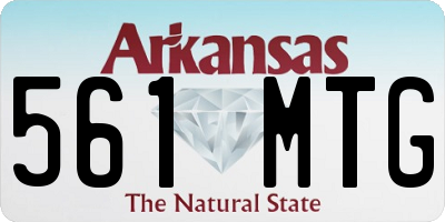 AR license plate 561MTG