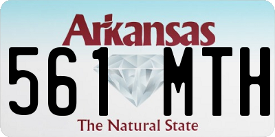 AR license plate 561MTH