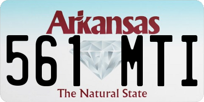 AR license plate 561MTI