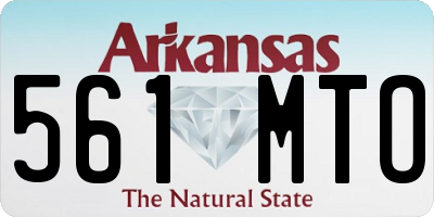AR license plate 561MTO