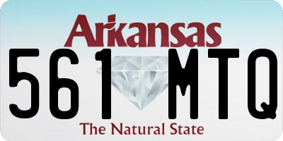 AR license plate 561MTQ