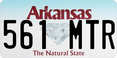 AR license plate 561MTR