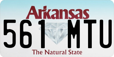 AR license plate 561MTU