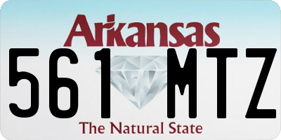 AR license plate 561MTZ