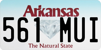 AR license plate 561MUI
