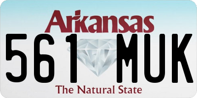 AR license plate 561MUK