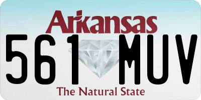 AR license plate 561MUV