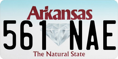 AR license plate 561NAE