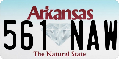 AR license plate 561NAW
