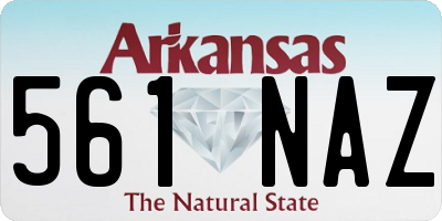 AR license plate 561NAZ