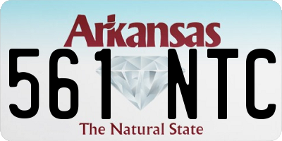 AR license plate 561NTC