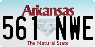AR license plate 561NWE