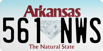 AR license plate 561NWS