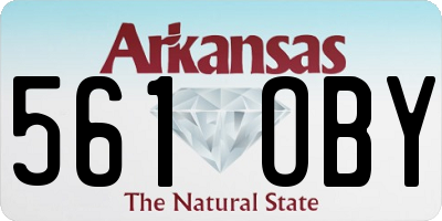 AR license plate 561OBY