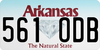 AR license plate 561ODB