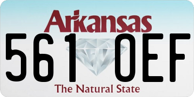 AR license plate 561OEF