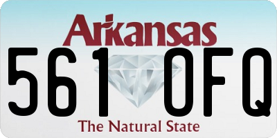 AR license plate 561OFQ