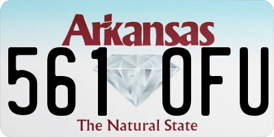 AR license plate 561OFU