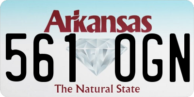 AR license plate 561OGN