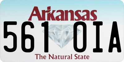 AR license plate 561OIA