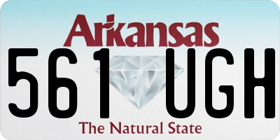 AR license plate 561UGH