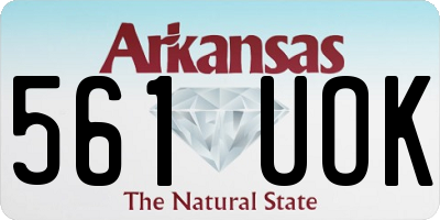 AR license plate 561UOK