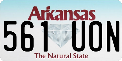 AR license plate 561UON