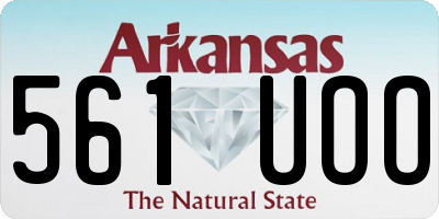 AR license plate 561UOO